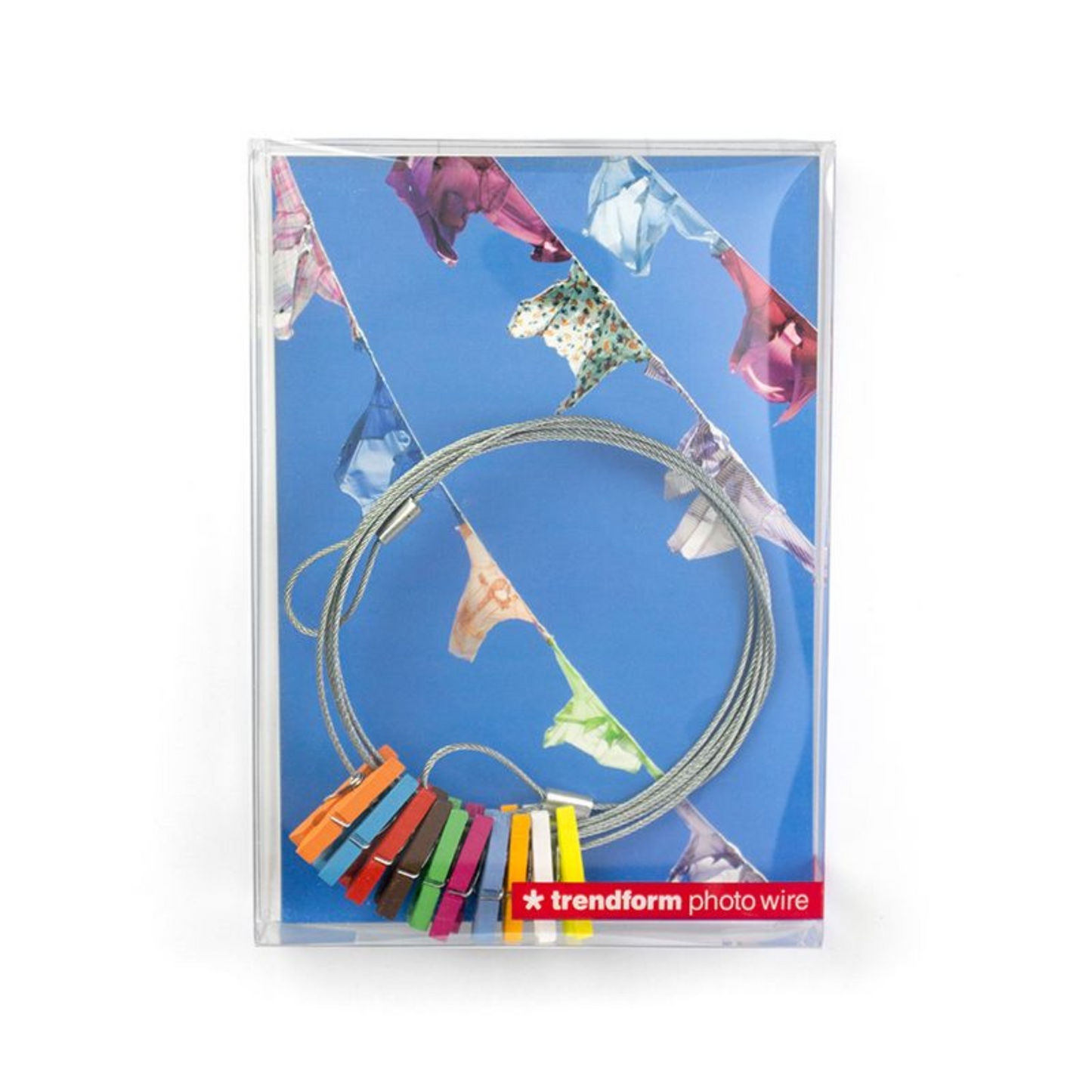Photo wire Magnets 'Kolor Klip' (10 Clips/150cm)