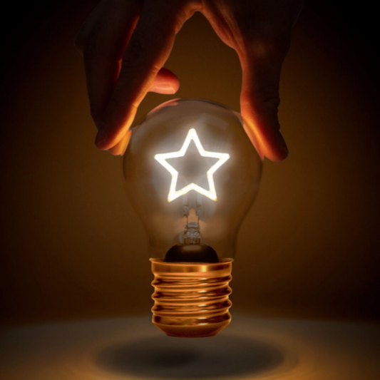 Star Lightbulb Lamp USB Recharge