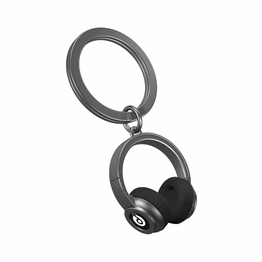 Headphone Keychain (Gunmetal)