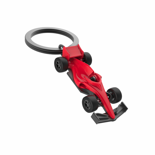 Red Formula One Keychain