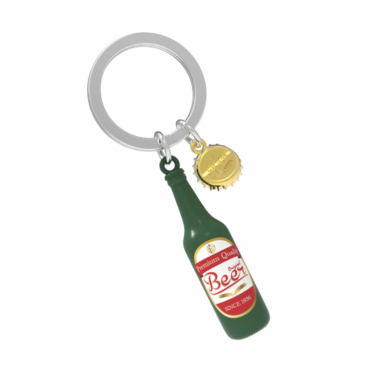 Beer Bottle Keychain