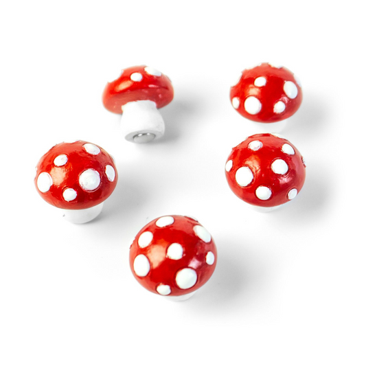 Toadstool Magnets red/white (set of 5)