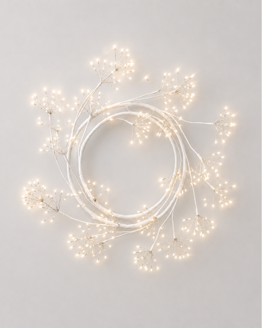 Spiral Wreath in White