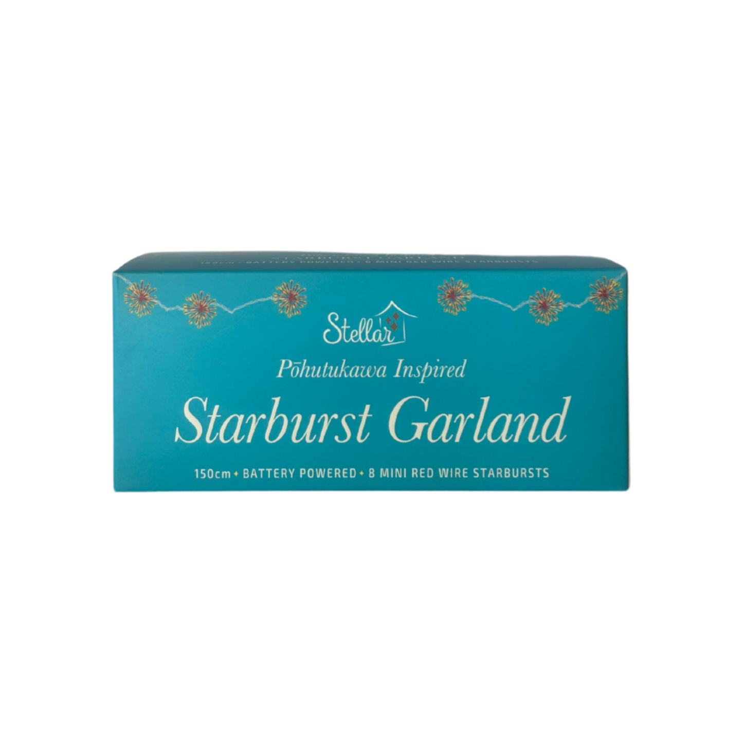 Starburst Garland 1.5m Red 'Pohutukawa' Battery