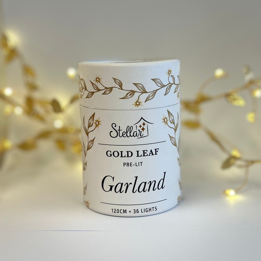1.2m Gold Garland (fabric) Seed Light