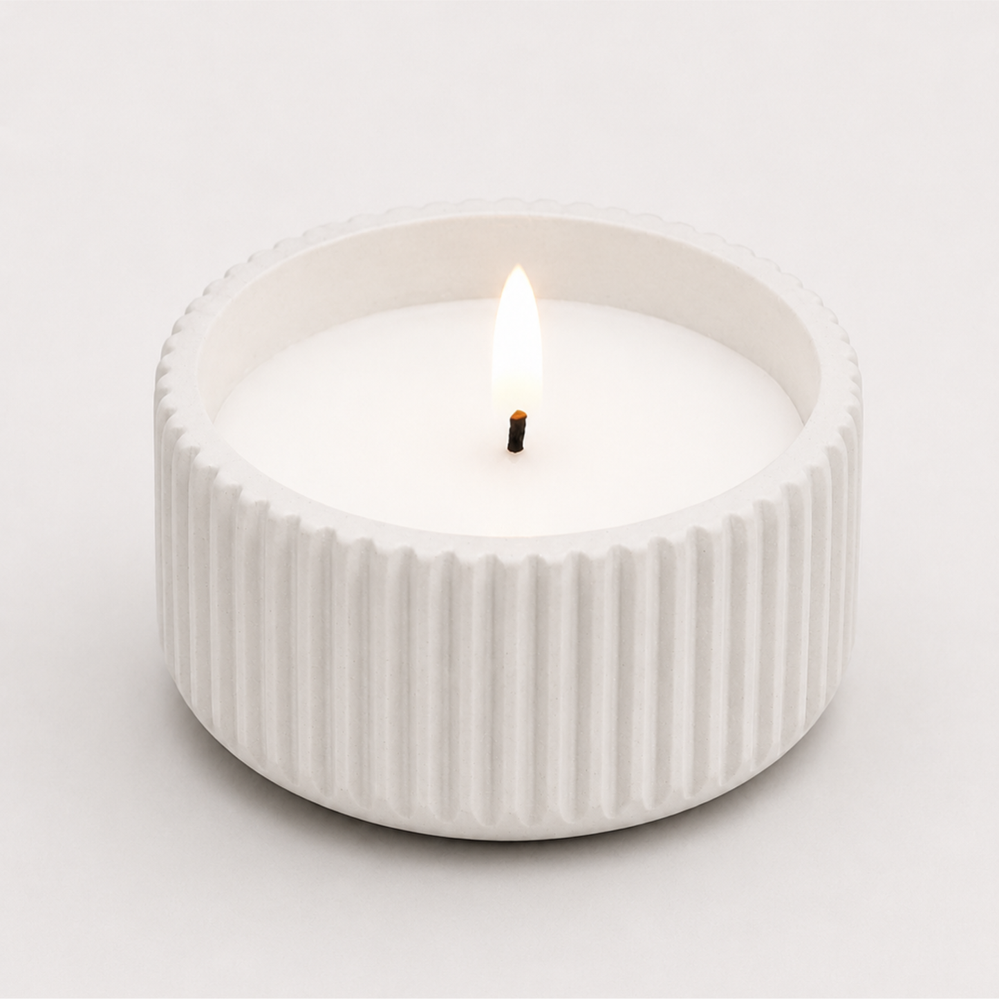 White Cement Blend 7cm LED Candle