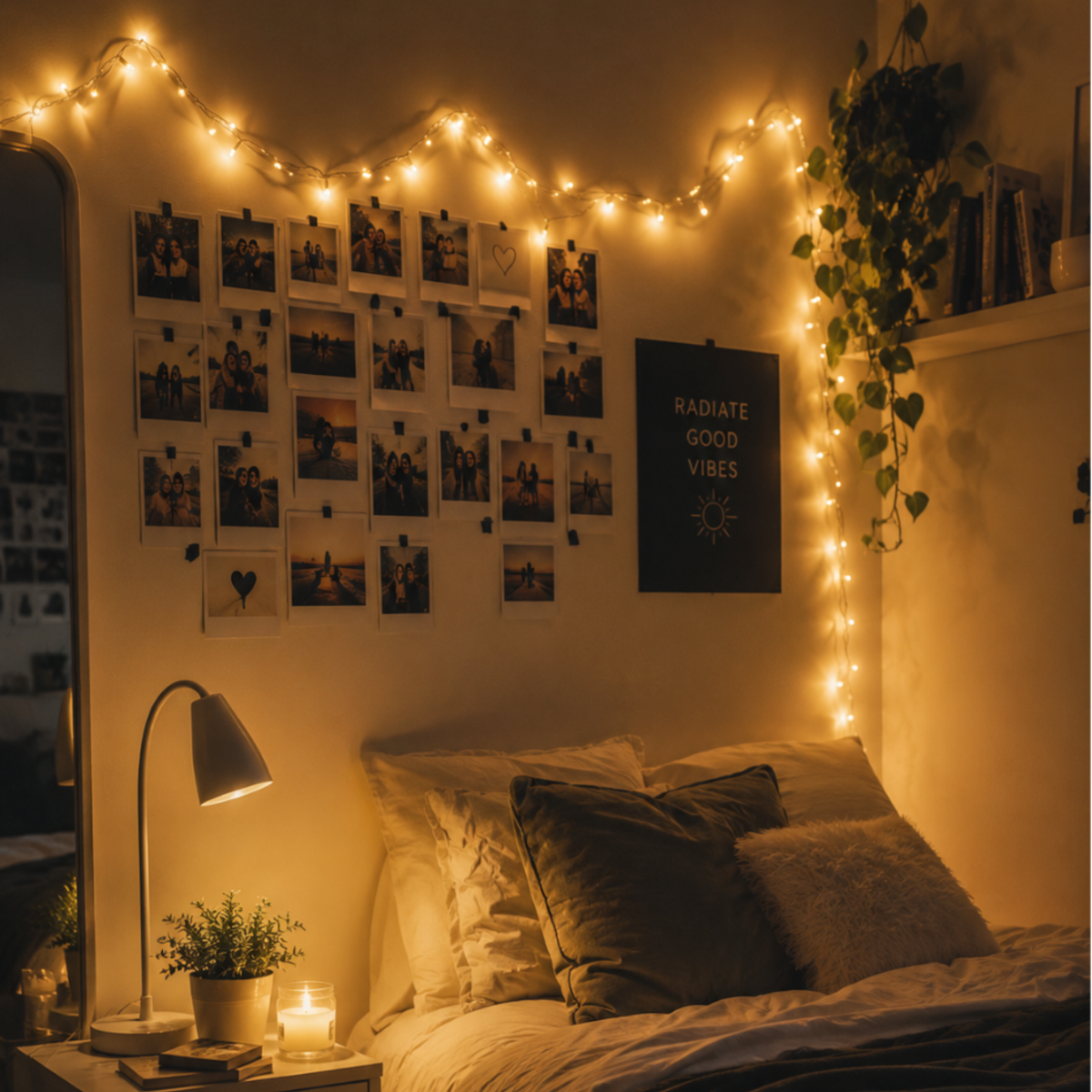 Fairy Lights USB Rechargeable 10m, Clear Cable, Warm White