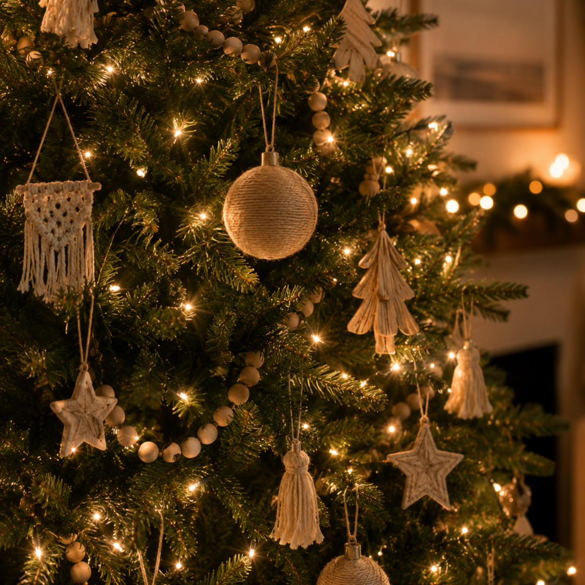 Fairy Lights Mains Powered 20m, Black Cable, Warm White