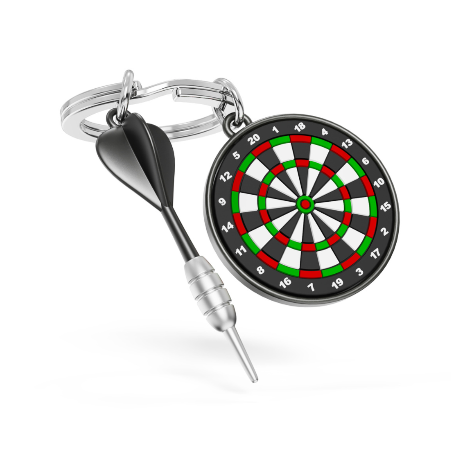 Dartboard Keychain