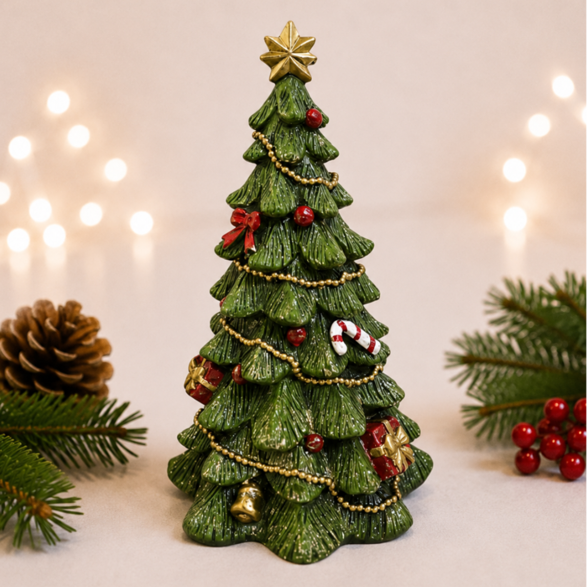Green Decorated Christmas Tree
