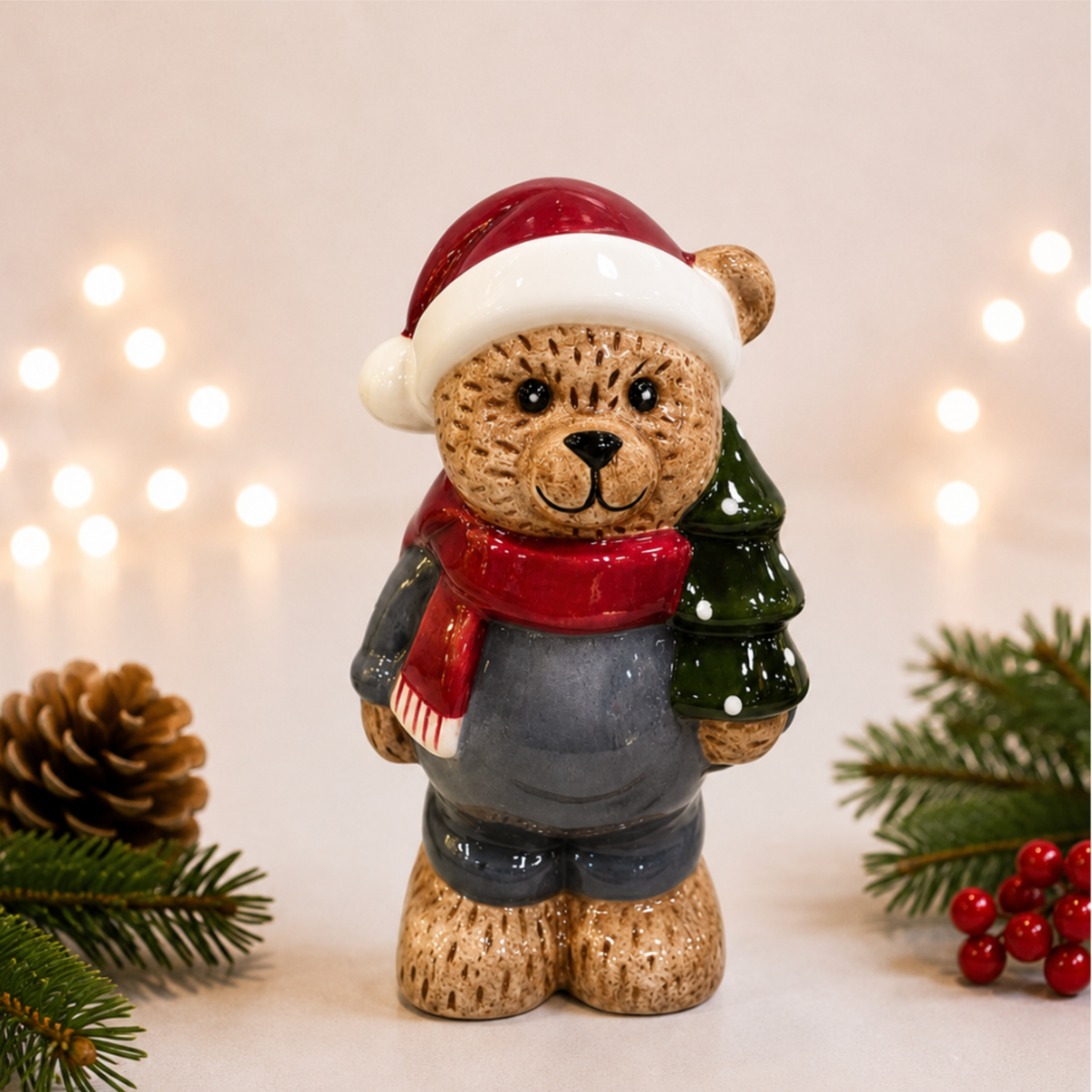 Porcelain Bear with Tree