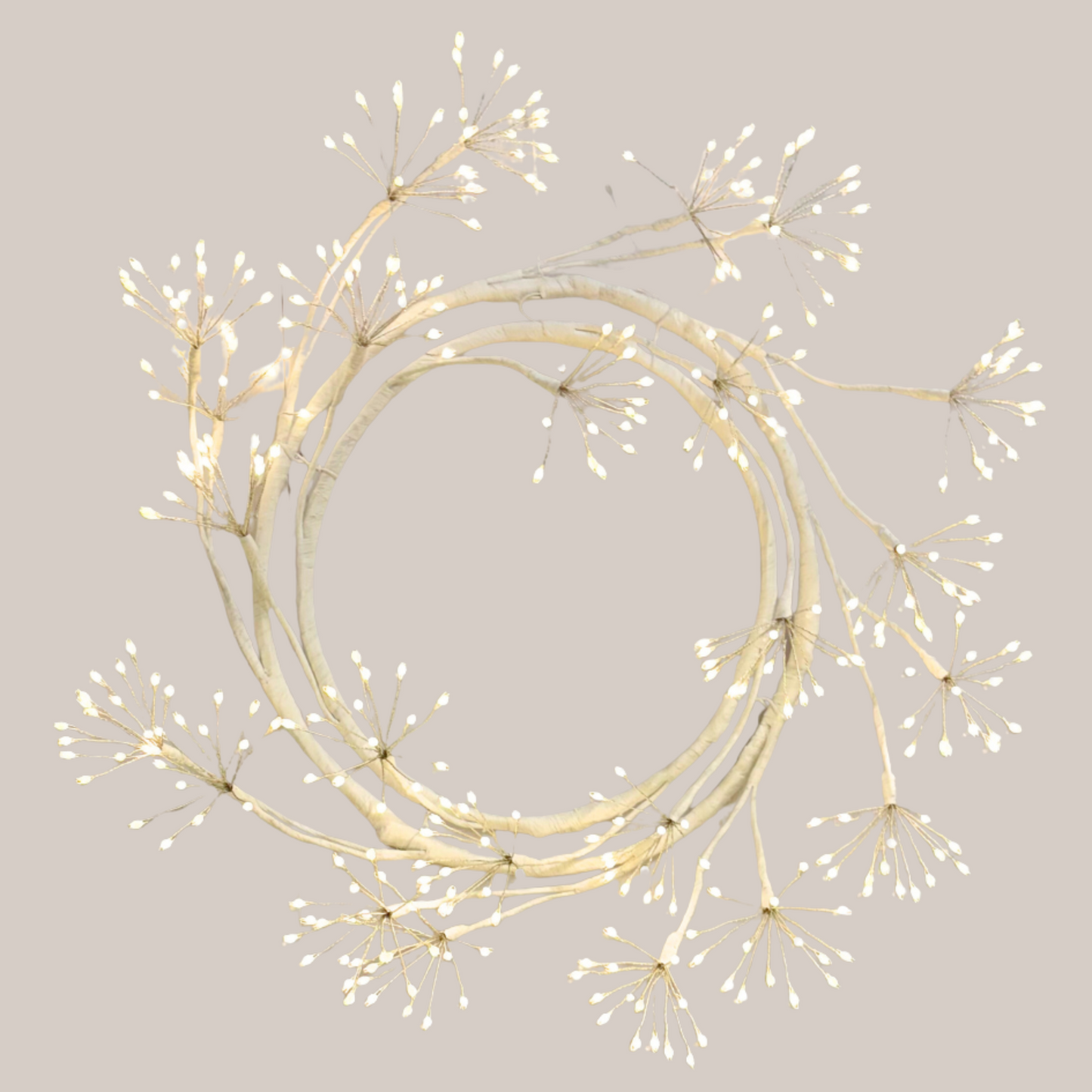 White Spiral Wreath