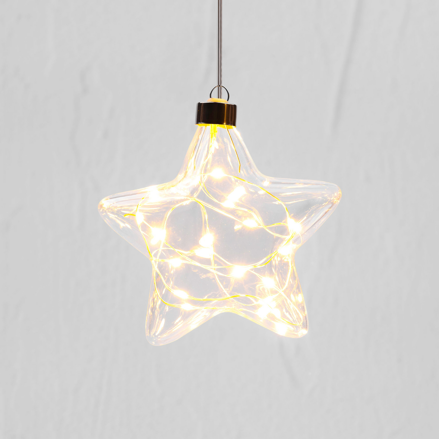 Clear Star Hanging Glass Light