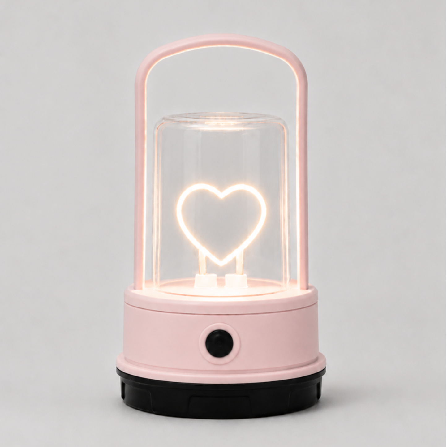 Pink Heart Lantern USB Recharge