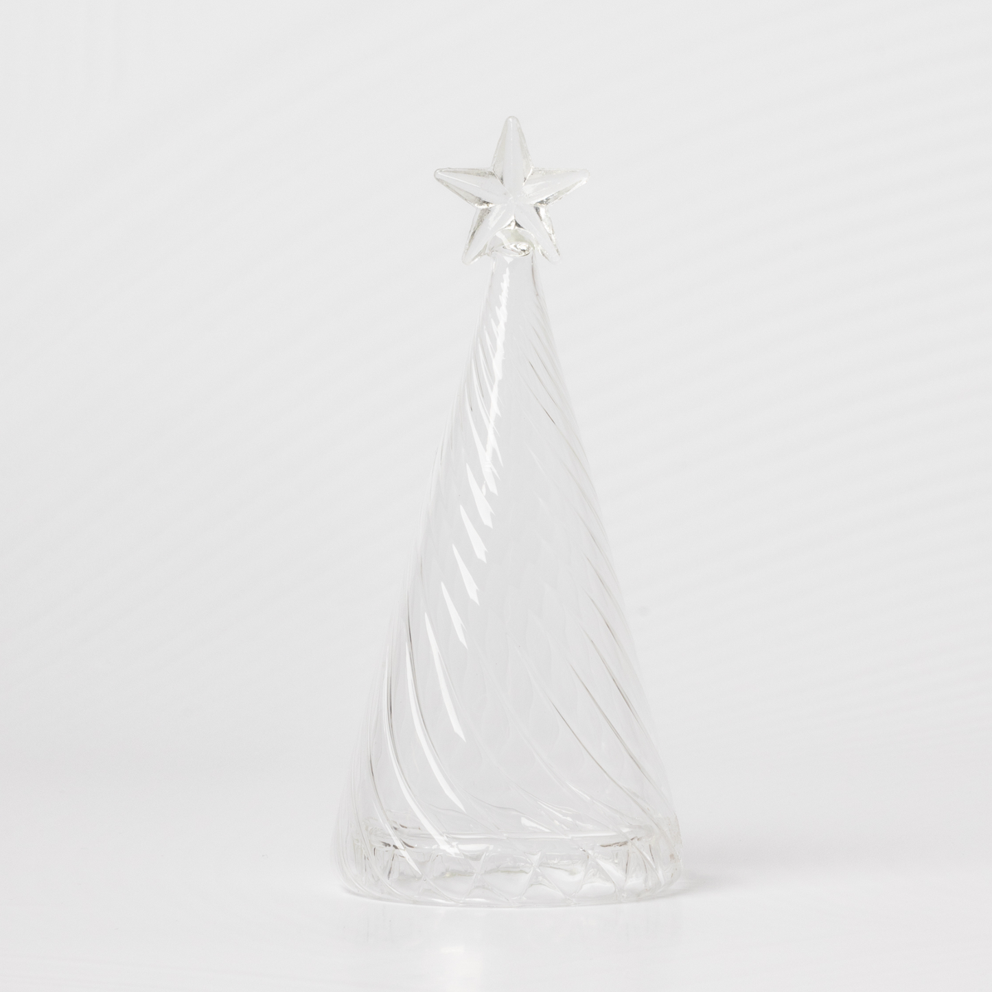 23cm Glass Table Top Wave Tree - unlit