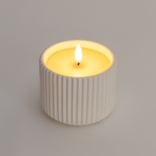 7cm White Cement  Blend Candle