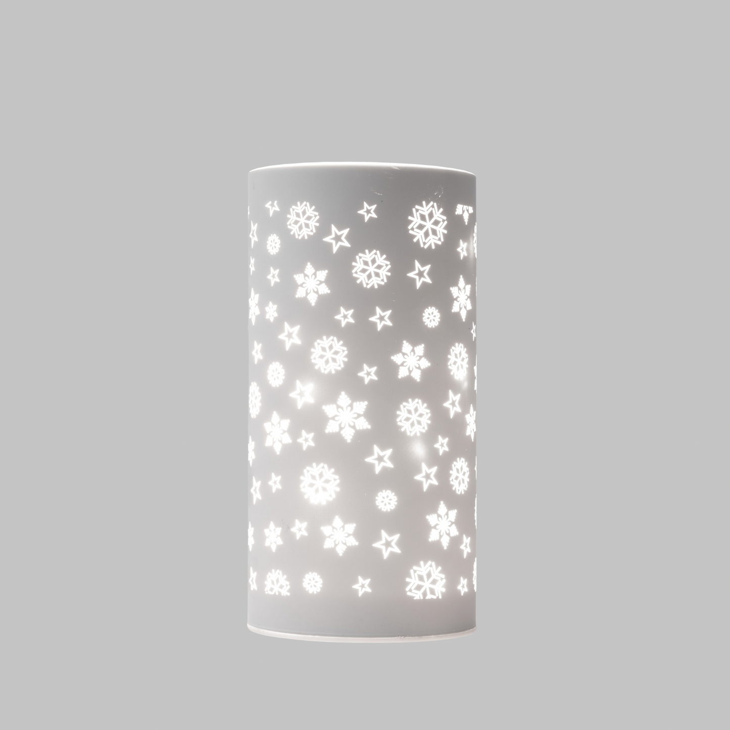 15cm White Cylinder Lantern