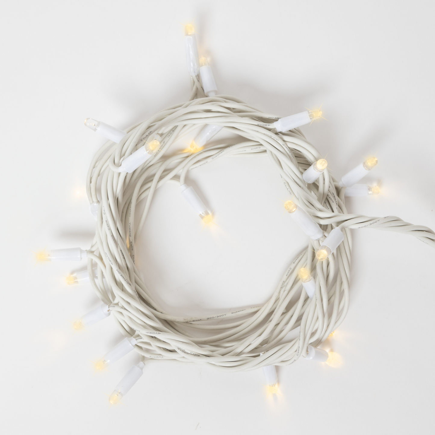 10m Outdoor Connectable Fairy Light String - White cable