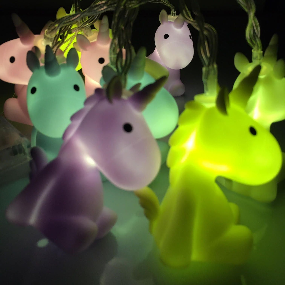 Pastel Unicorns Fairy Lights String