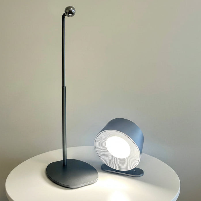 360° Silver/Grey LED USB Table Lamp